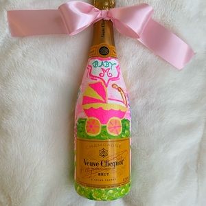 Custom Painted Veuve Clicquot bottle